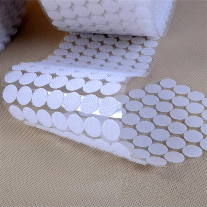 50Pairs Nylon Haken En Lussen Sticker Sterke Zelfklevende Ronde Dot Lijm Op Stickers Thuisgebruik Gordijn Sluiting