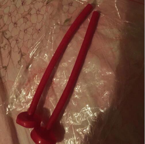 Seamless Latex Natural Nose Tube DIY Extend Hood Nostril Long Version for Rubber Mask Costumes: red long