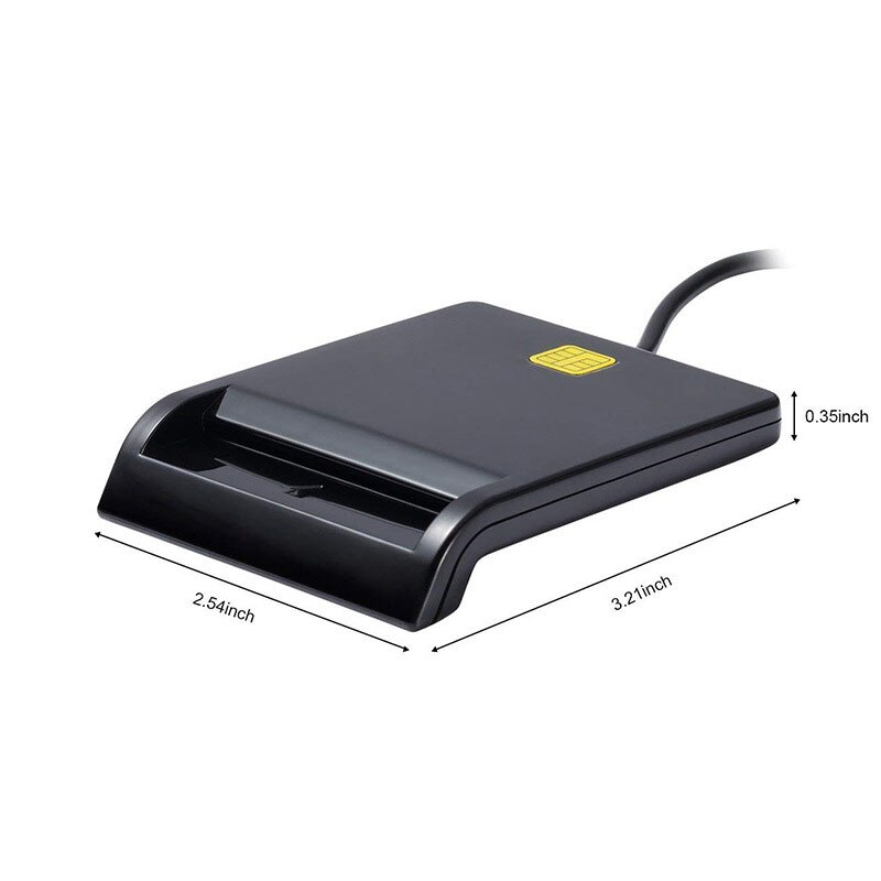 Type C Smart Card Reader Common Access CAC Card Reader for Sim/ATM/IC ID Cards DJA99