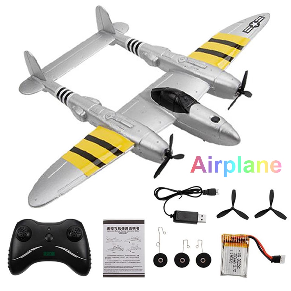 Beginner 2.4G 2CH Electric RC Glider Plane 120 Meters Remote Control Airplanes Toy AOSST