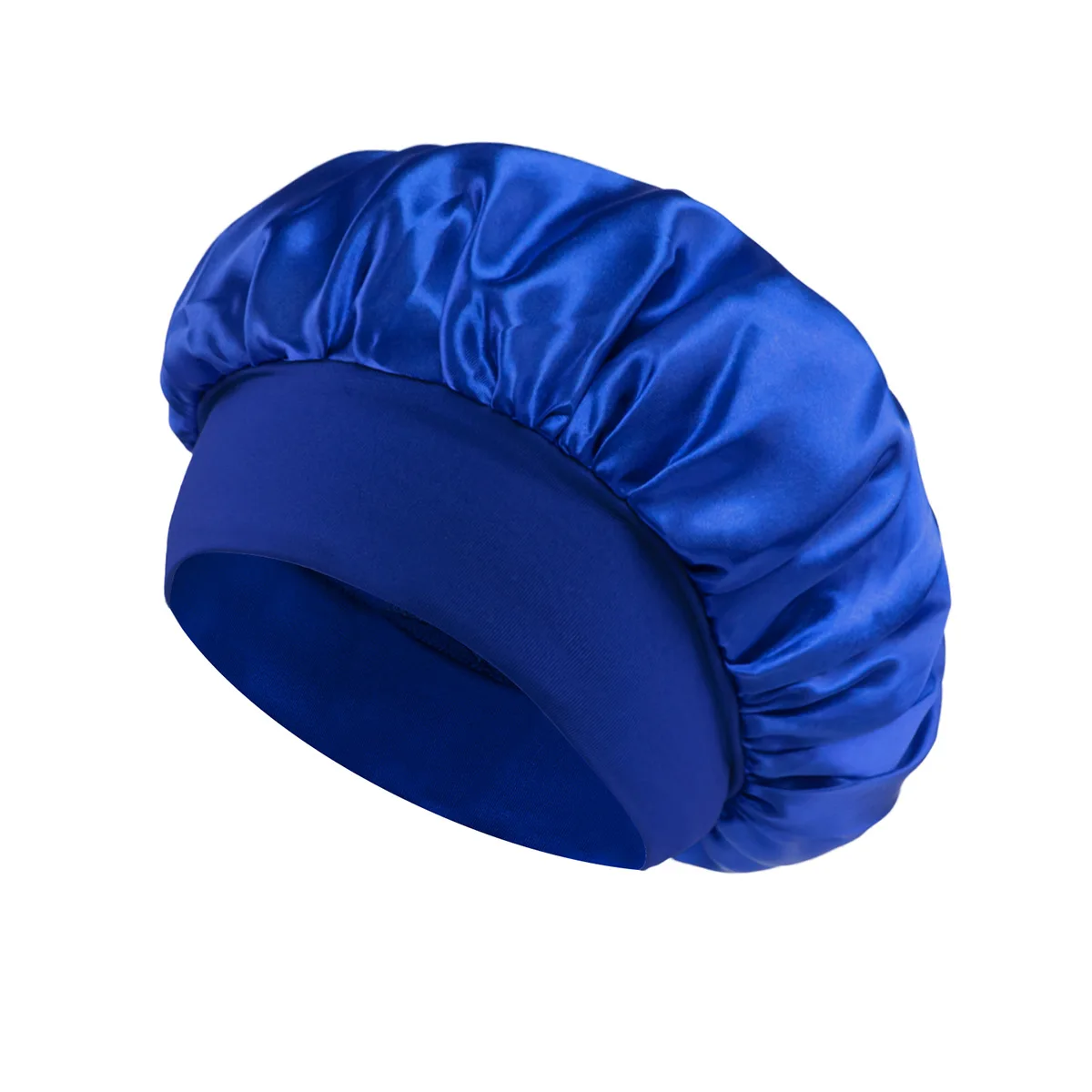 Cappello da notte solido in raso elastico contralto 1 pz Cuffia per la cura dei capelli Berretto da notte Multi-colore riutilizzabile Accessori per cuffia da notte per la casa delle donne: Grigio scuro