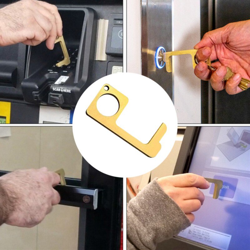 No Touch Open Door, Door Opener, Mini Self-Cleaning Reusable Handle Tools Press Elevator Button Gereedschap Hand Stick Outdoor