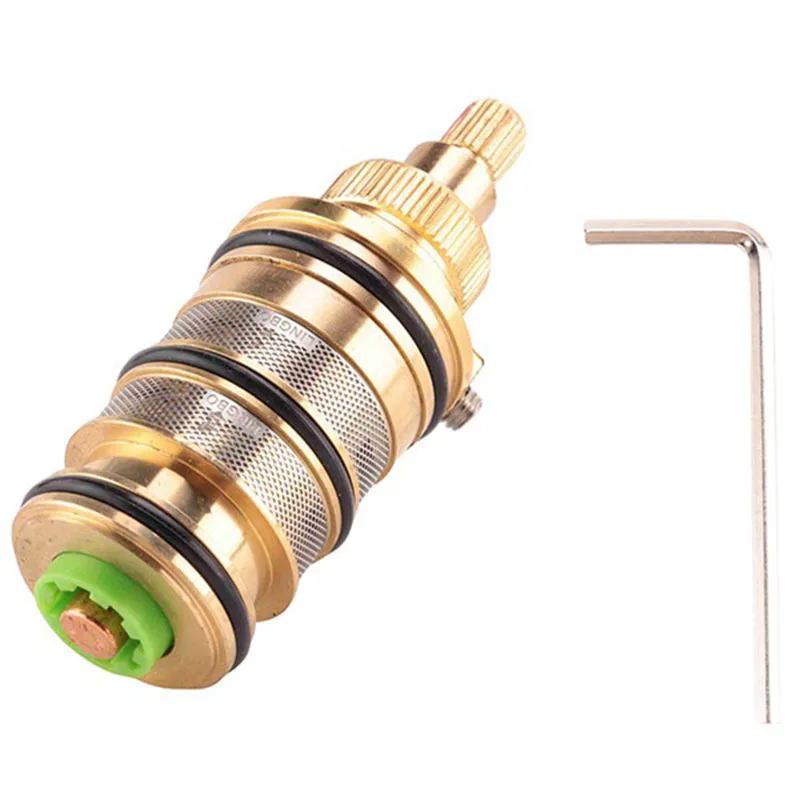 Messing Bad Douche Thermostatische Patroon Nee & Met Handvat voor Mengkraan Mixer Douche Bar Mengkraan Douche Mengkraan Cartri