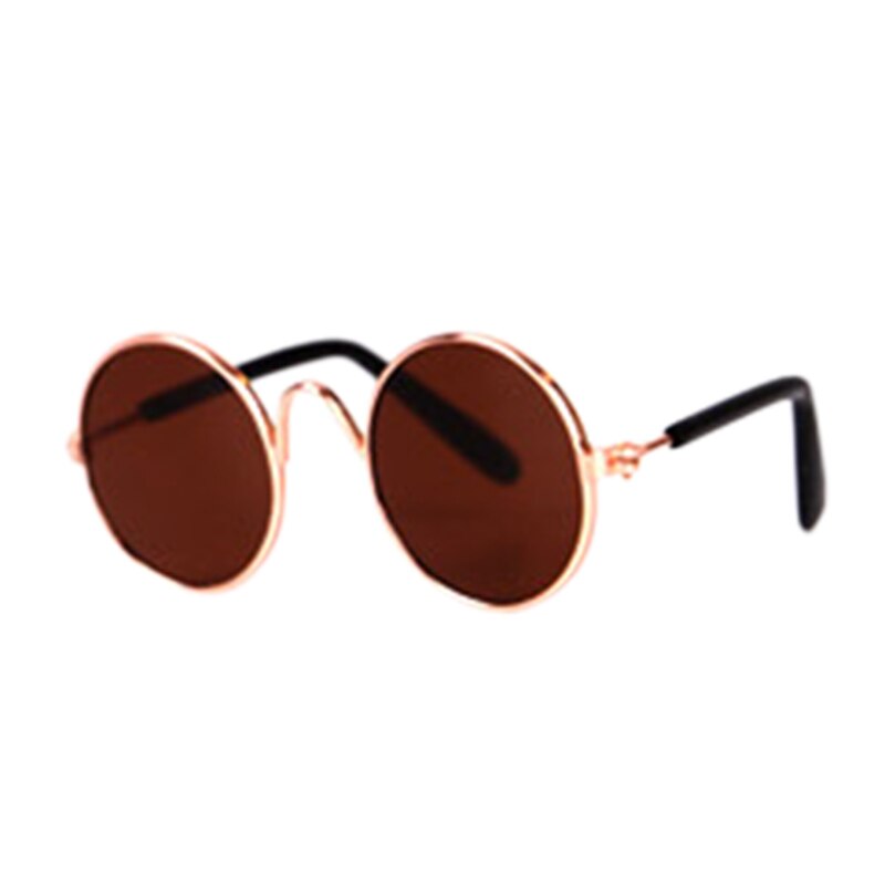 1 Pc Mooie Pet Kat Glazen Hond Bril Huisdier Producten Voor Kleine Hond Kat Eye-Wear Hond Zonnebril Foto 'S huisdier Accessoires: brown