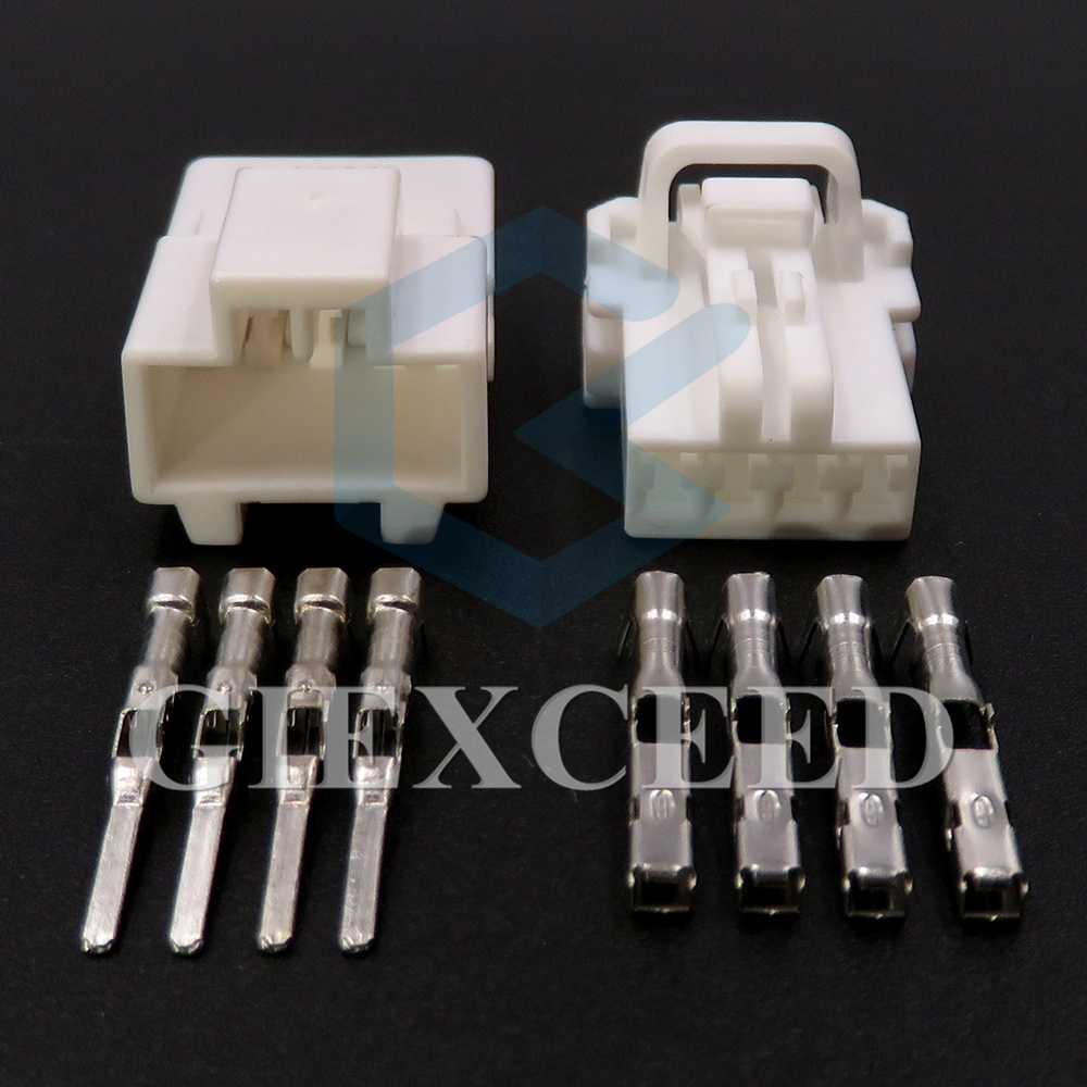 MG611275 Conjunto de 4 pines de CA, arnés de cables automotriz, Conector sin sellado con Terminal, enchufe de acoplamiento macho y hembra, MG621389, 2 juegos: Gris