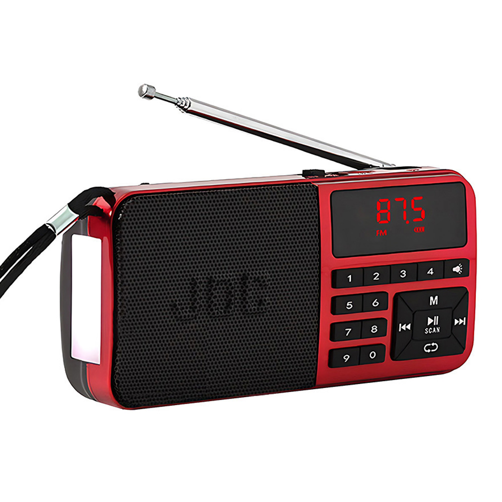 Radio FM Przenośne radio kieszonkowe Bluetooth Akumulator Obsługa słuchawek Karta USB TF Odtwarzacz MP3 z mini odbiornikiem radiowym