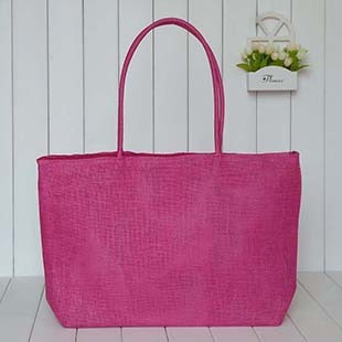 Fatti a mano Corda Intrecciata Borsa Rattan Maglia Della Spiaggia di proprietà Del Sacchetto Della Nappa Bohe Bolsos Femminile uncinetto Delle Donne Frange Borse a Spalla Nuovo: Colore rosa