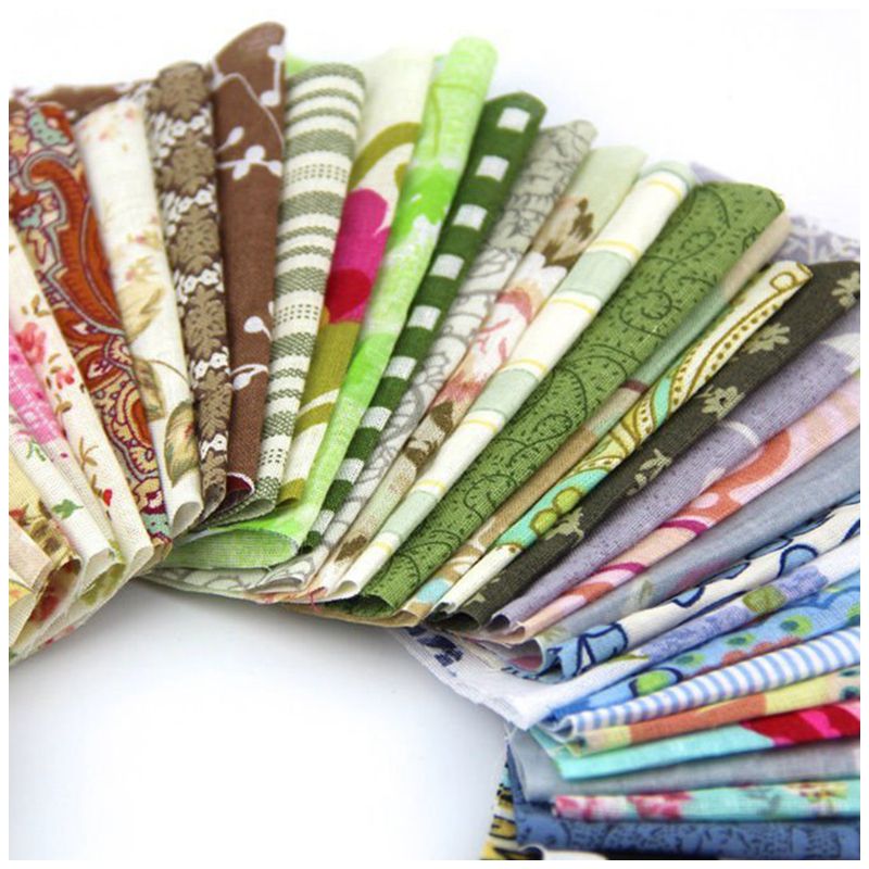 50Pcs Stof Patchwork Ambachtelijke Katoen Materiaal Batiks Gemengde Pleinen Bundel Diy Naaien Quilten Fat Quarters Materiaal Tissue