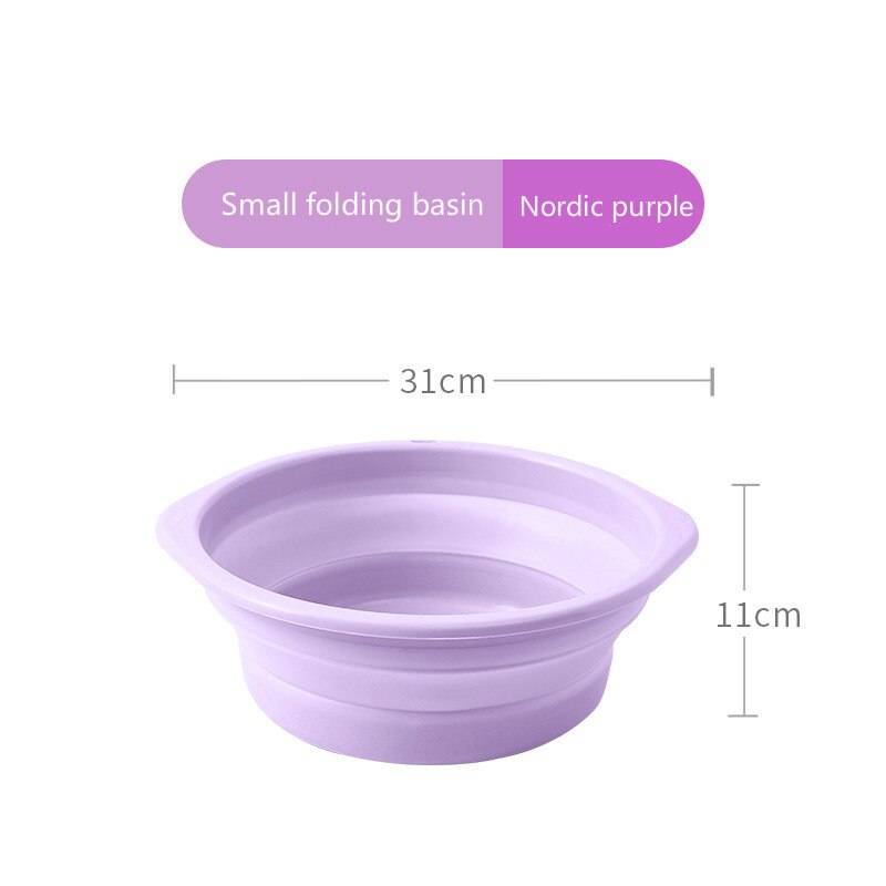 Portable folding cube outdoor travel folding sink folding cube fishing promotional camping cube car wash outdoor camping car: Nordic purple3