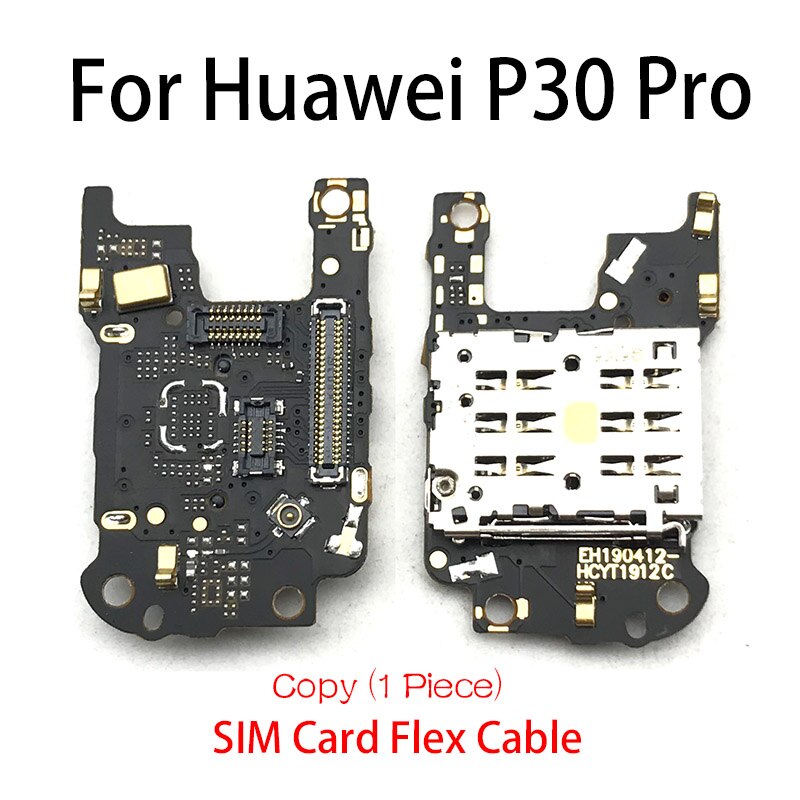 pour Huawei Mate 10 20 P20 P30 Pro carte SIM/SD lecteur de carte carte de Conecction avec Microphone câble flexible: P30 Pro Sim Copy