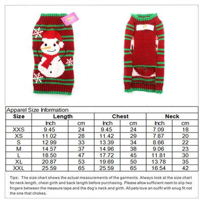 DOGGYZSTYLE Weihnachten Haustiere Hund Kleidung zur Seite fahren Rentier Mantel Jumper Kleidung Weihnachten Kleidung Große Hunde XXL: rot Schneemann / L