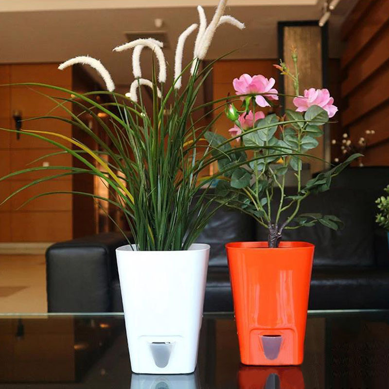 Automatic Flower Plants Pot PP Self Watering Planters Indoor Nursery Pot