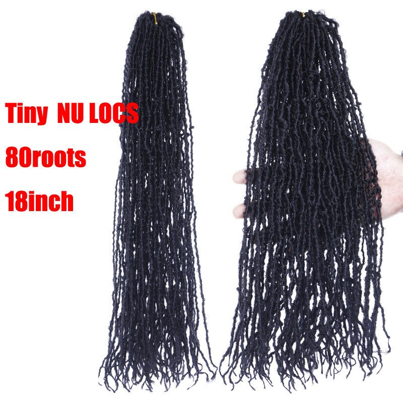 Nu Locs capelli intrecciati all'uncinetto ricci Ombre dea morbida Faux Locs estensione sintetica capelli africani per le donne