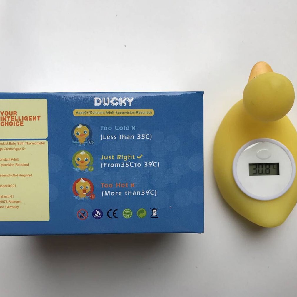 Baby Water Thermometer Plastic Temperature Measurement Toddler Shower Sensor Thermometer Floating Bathing Care 1 piece