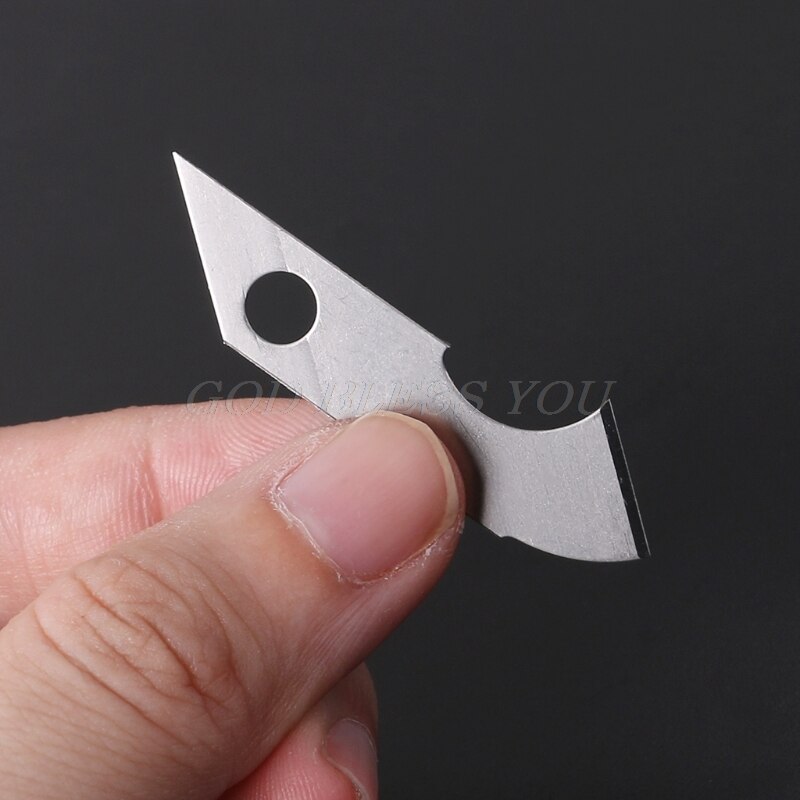 10x lame de couteau à crochet pointu pour artisanat Cutter coupe acrylique plaque panneau feuilles directe