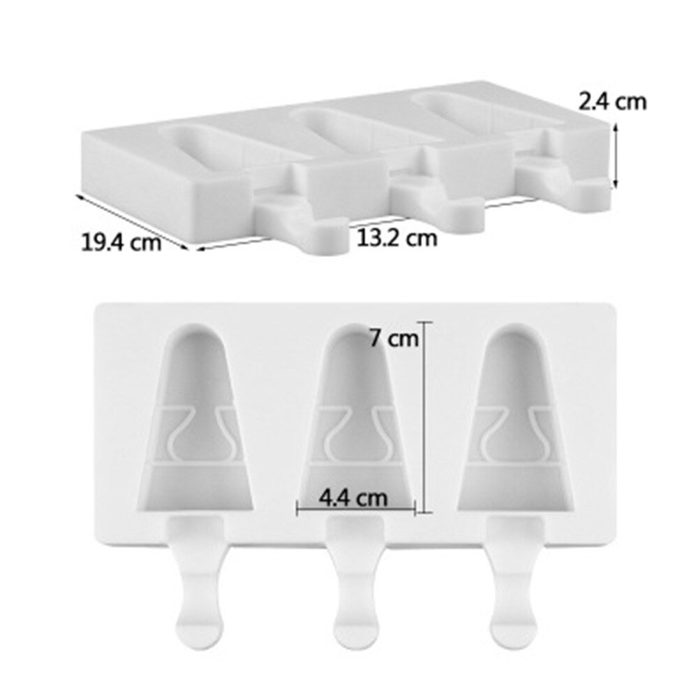 Baking Mini Ice Cream Molds,Silicone Popsicle Molds Cake,Cakesicle Mold for DIY Ice Pops,Oval,8-Cavity，4-Cavity: E