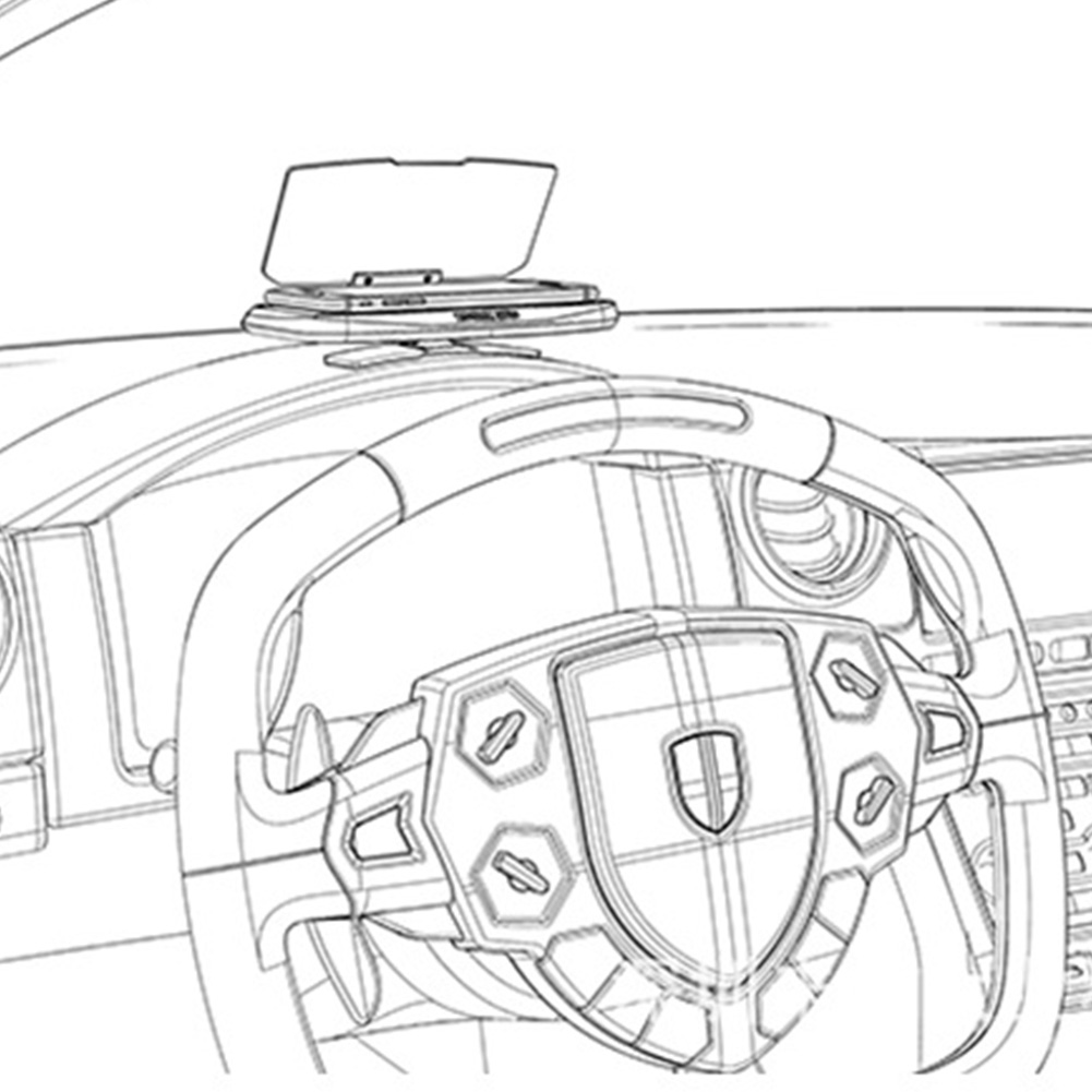 Universal Projektor Glas GPS HUD Halter Halterung Auto Stehen Geschwindigkeit Warnung Verstellbare Unterstützung Telefon Navigation Head Up Display