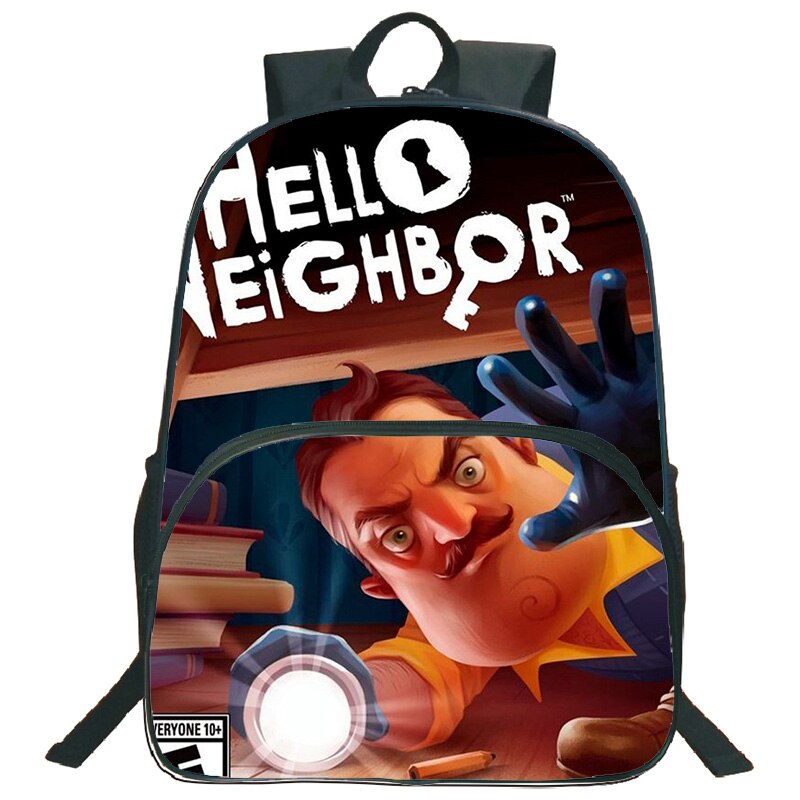 Hello Neighbor Backpack Children Boys Girls Men Rucksack Colourful Pattern Teen Back to School Mochila