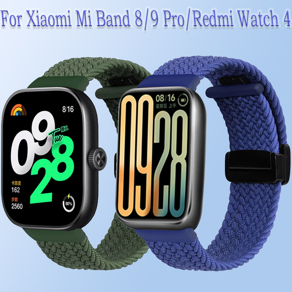 Cinturino Mi Band 9 Cinturino In Nylon Intrecciato Per Xiaomi Mi Band 6/5/4/3 - Sostituzione, Colore Nero, Nuovo Con Etichette Cinturino Xiaomi Mi Band 10