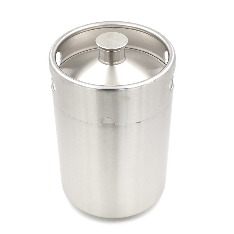 5L 169oz Mini Beer Keg 304SS Stainless Growler