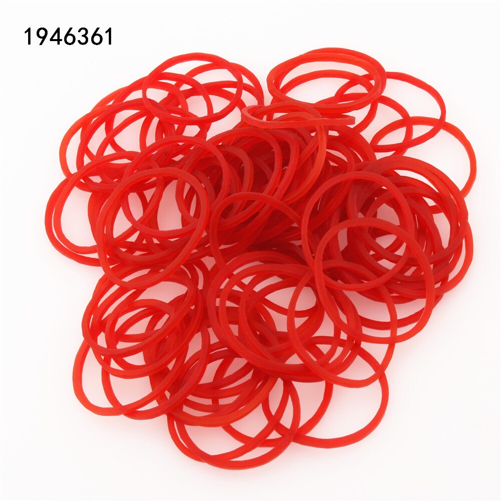 905 Red Rubber Bands Tapes Adhesives Fasteners Strong Elastic Office Students School Stationery Supplies
