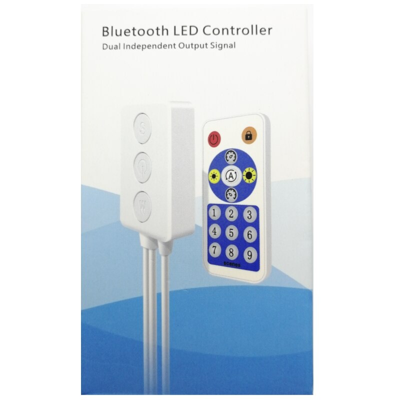 LED RGB Strip Music Controller SP601E Built In Mic Dual Signal Addressable Pixels Light IOS/Android App for WS2812B WS2811