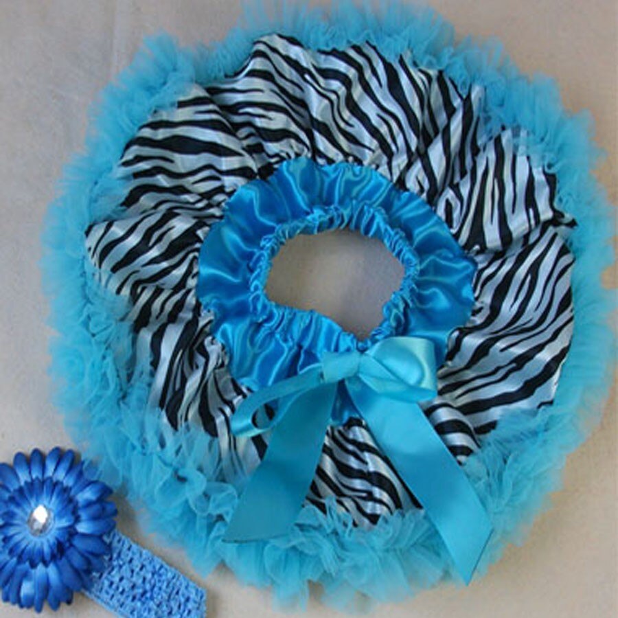 Baby skirt set newborn tutu headband summer clothes zebra print chiffon