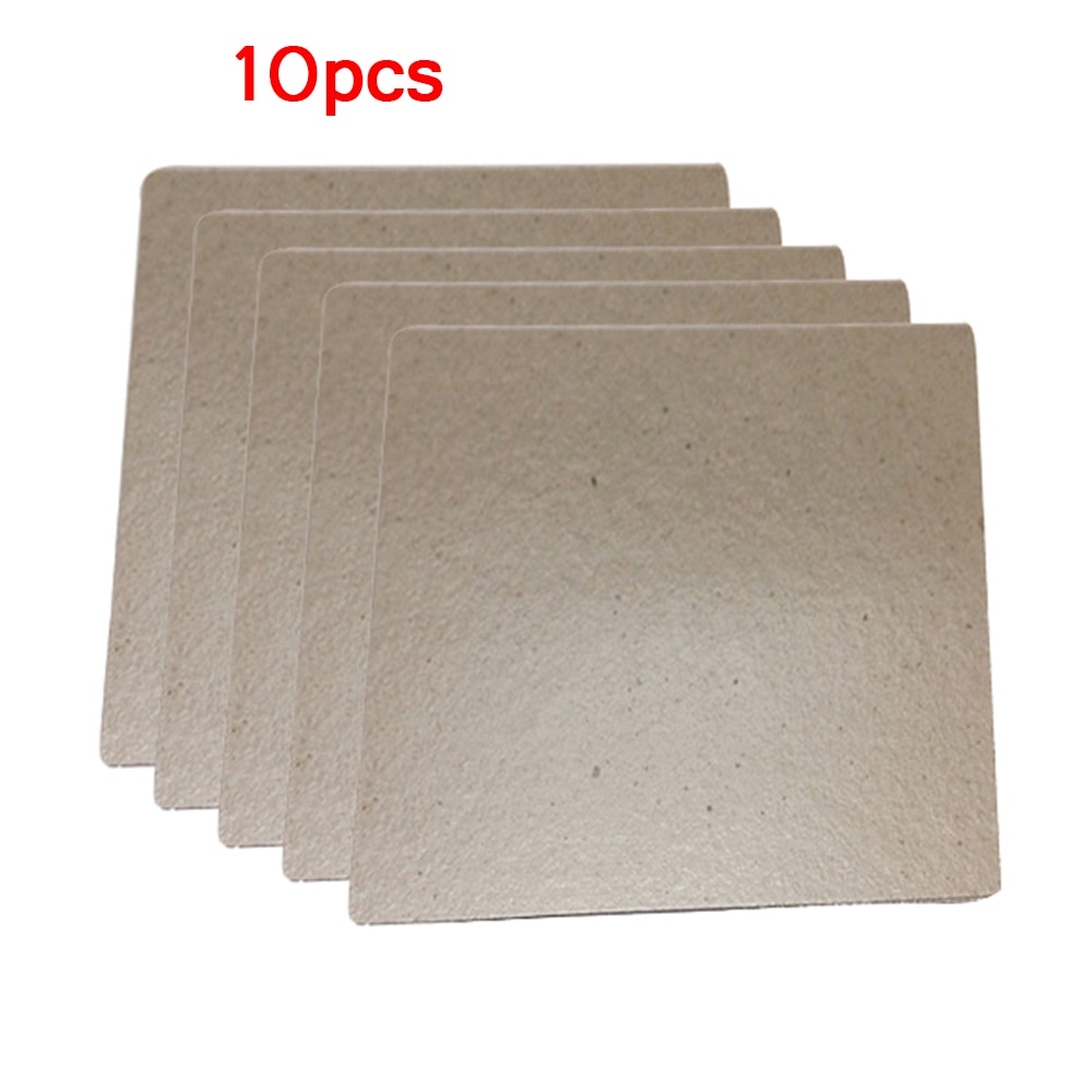 10pcs Mica Plate Sheet Microwave Oven Mica Plates for Midea 120x 130mm Universal Mica Plates for Electric Hair-dryer Toaster ect
