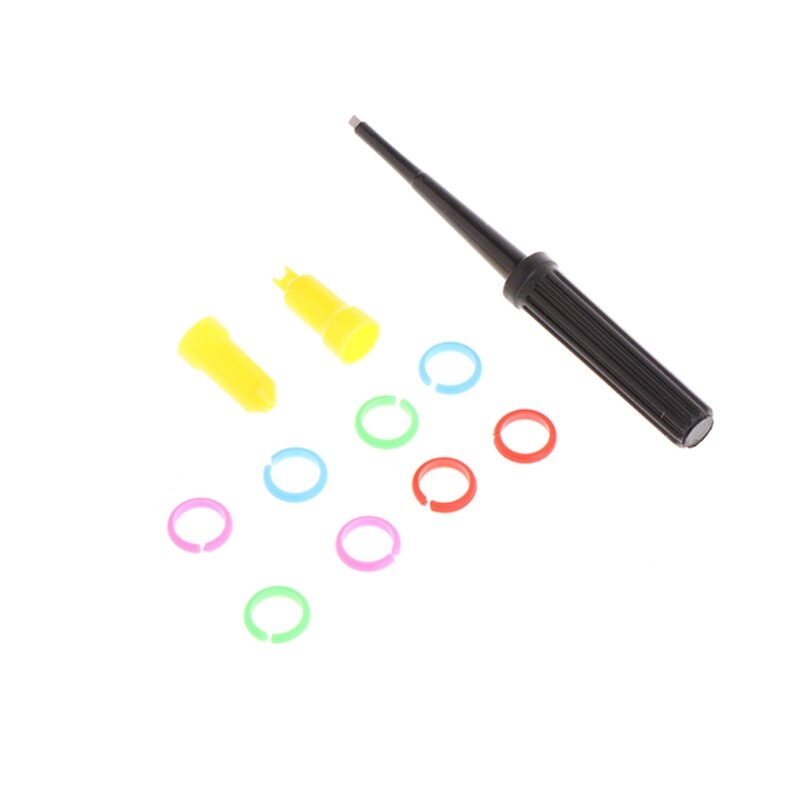 1X 10X P6100 100MHz High Precision Oscilloscope Probe Alligator Test Clip with Adjustable Attenuation Rate 203C