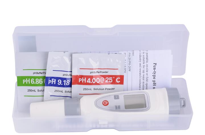 Medidor de ph ph-20/ph-220/ph-20w/ph-220w ph probador portátil 0-14 pH pluma tipo de instrumento de precisión con tampón de ph de: ph-20