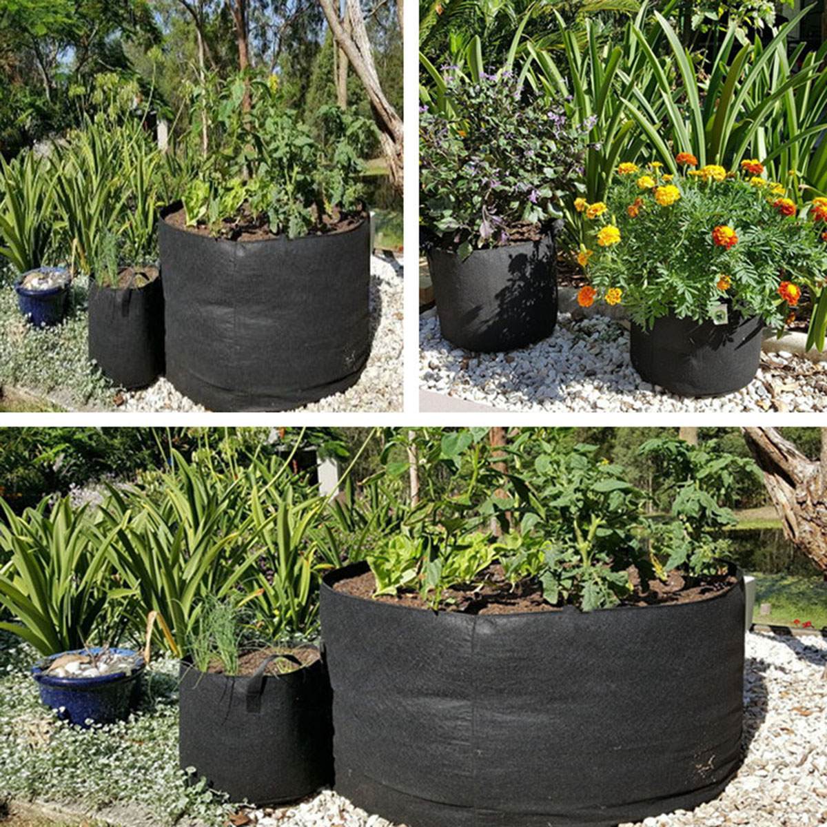 1-20 gallon plantsådd odlingspåsar vertikal fruktträdgård jordgubbar grönsakstyg upphöjd trädgårdsbädd för sådd trädgårdsredskap
