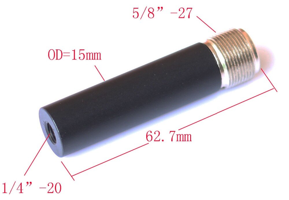 Microfoon Clip 5/8 &quot;-27 Male Naar 1/4&quot;-20 Vrouwelijke Statief Adapter &amp; 15Mm Staven Statief camera
