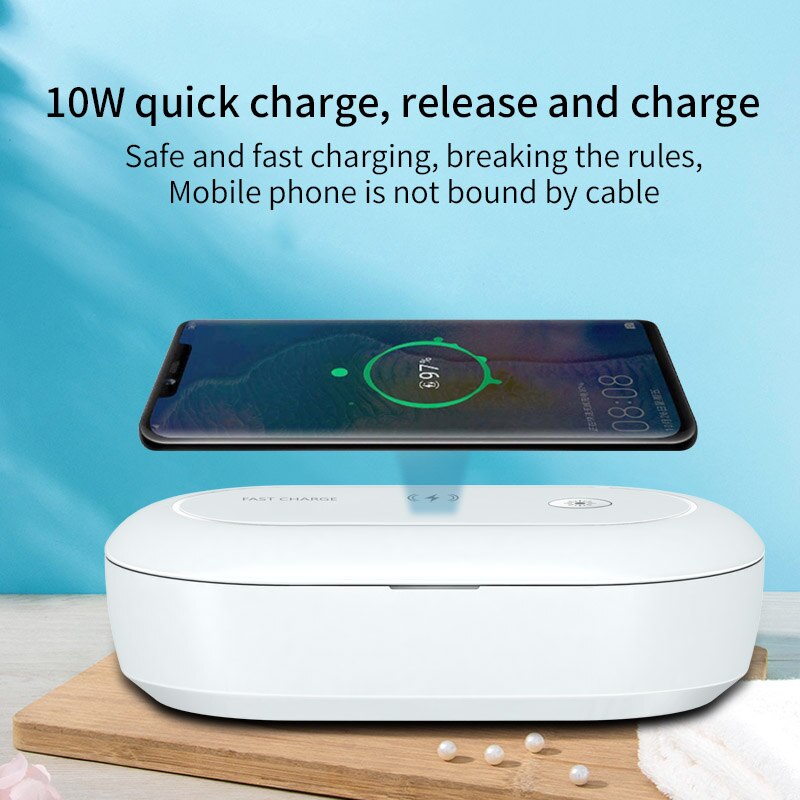 UVC LED Lamp Disinfection Box Germicidal UV Light Sterilizer for Toothbrush Ultraviolet disinfection box for Wireless charger