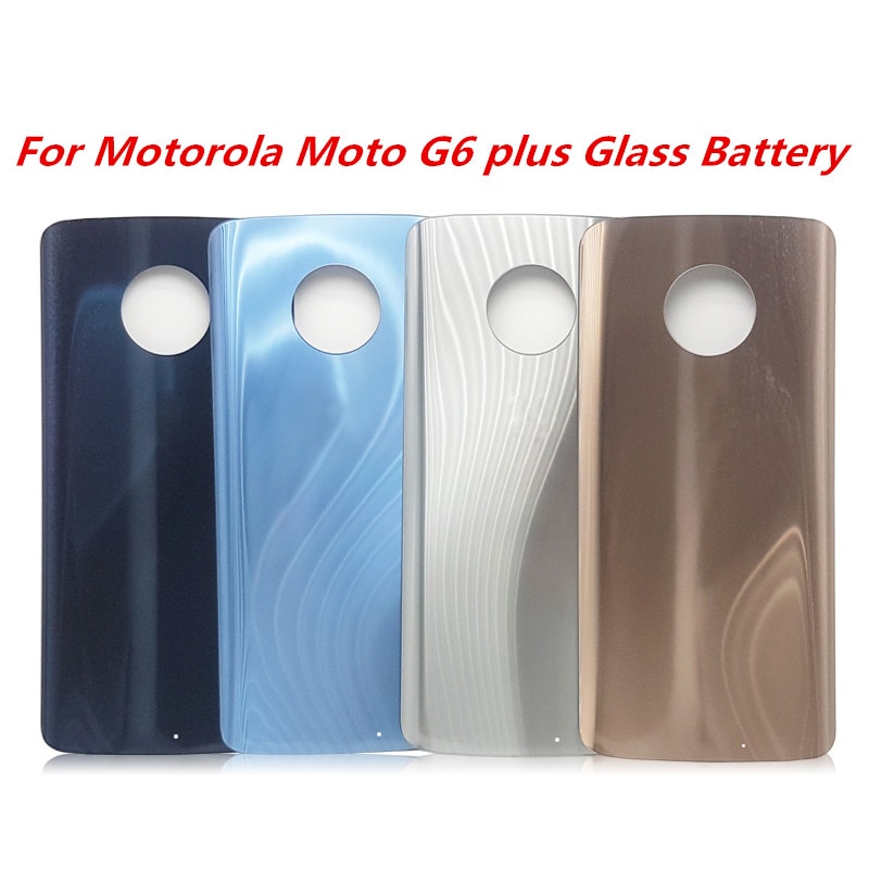 Voor Motorola Moto G6 Plus Achterpaneel Cover Terug Glas Vervangende Onderdelen Voor G6 XT1925 XT1925-6