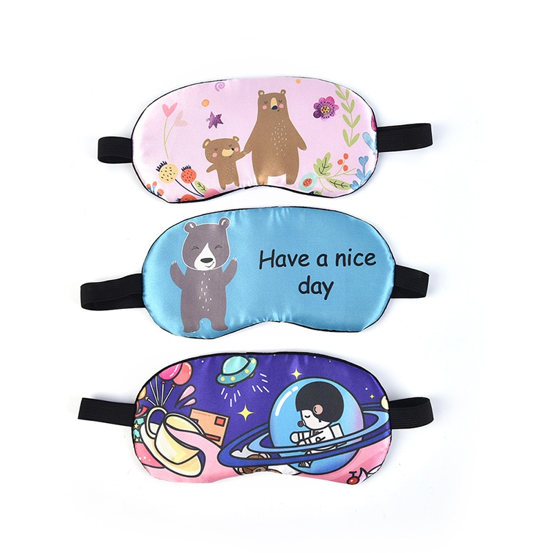 1 Pcs Cartoon Cotton Eye Mask Sleep Aid Eye Patch Eye Mask Shading Eyeshield