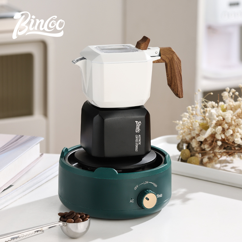 BINCOO 220V Electric Mini Coffee Heater Milk Tea Mocha Heating Stove Plate Multifunctional Cooking Pot Oven Furnace Cooker