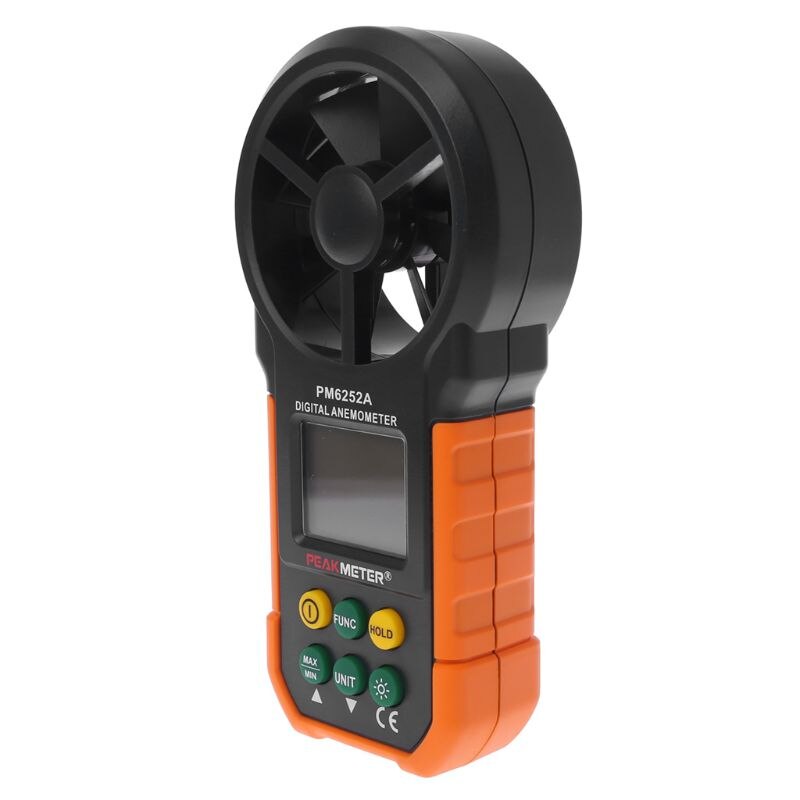HYELEC – anémomètre numérique MS6252A, mesure la vitesse de l&#39;air, le Volume de l&#39;air et le débit d&#39;air, L69A