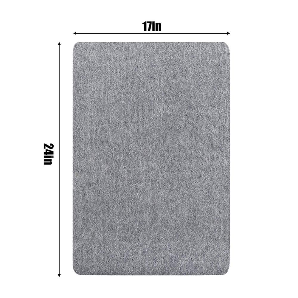 Alfombra de prensado de lana, tabla de planchar de alta temperatura, tabla de planchar de fieltro, suministros para el hogar, 4 tamaños: 17x24 inch
