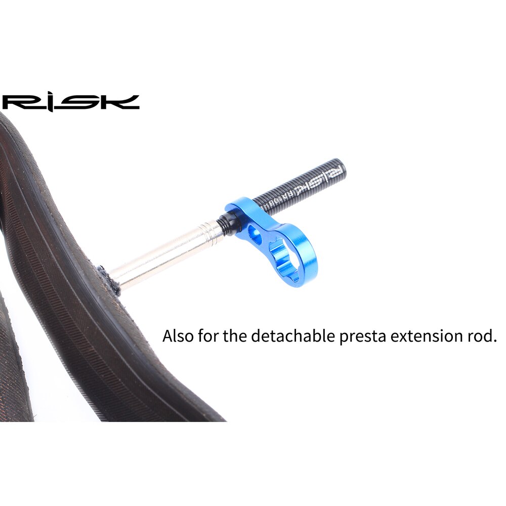 Risk  ra111 road mountainbike cykel gas luftdyse dæk presta ventilmøtrik med monteringsnøgle
