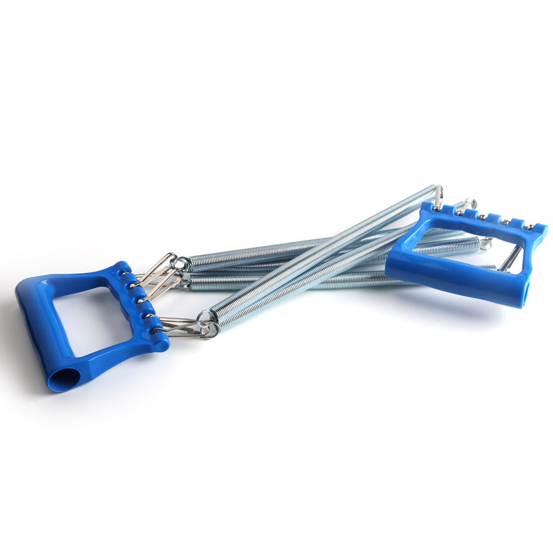 Chest Arm Expander Plastic Handle Hand Gripper Arm Pull Bar Weight Exerciser with 5 Springs &T8