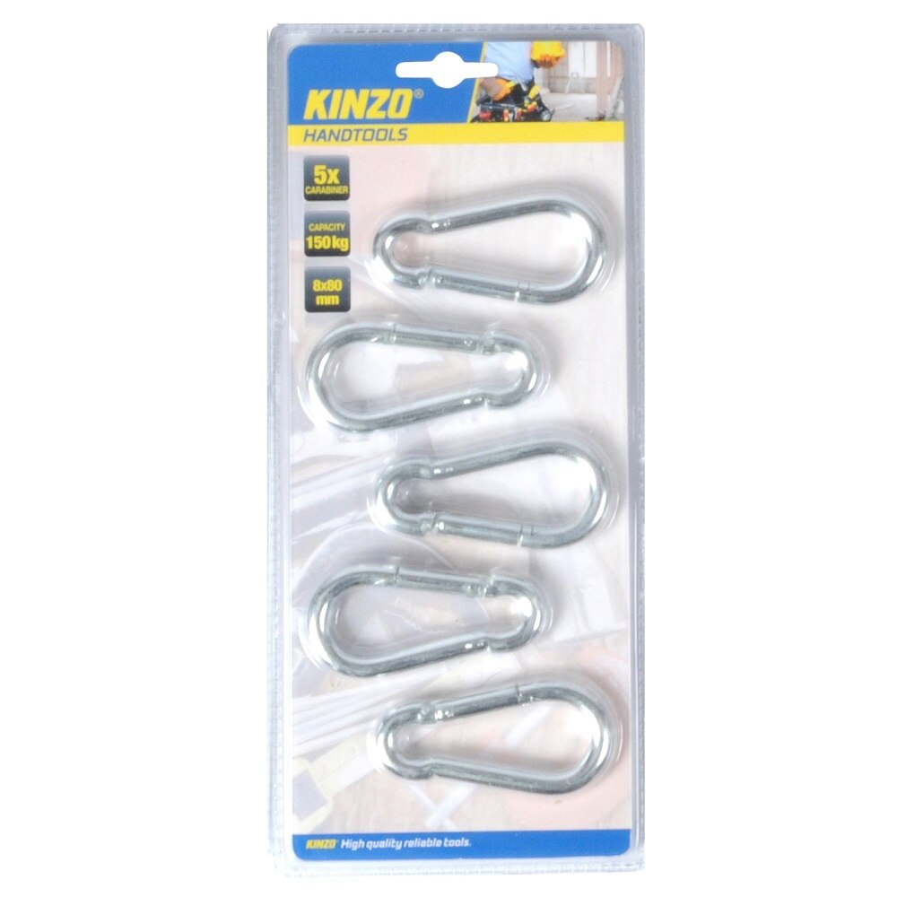 AMKA Karabiner Set Mit 5 Stück - Praktische Trigger Hooks Für Outdoor & Haushalt