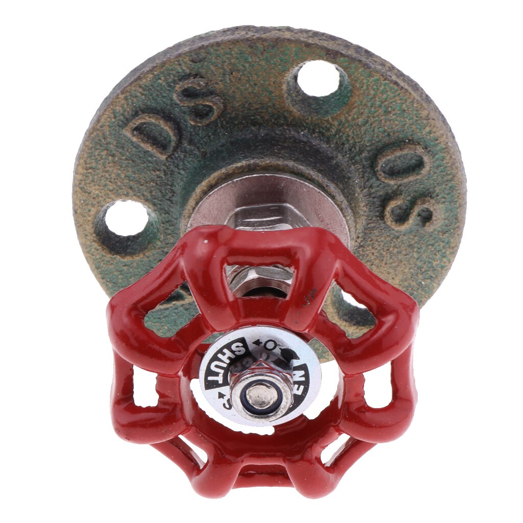 WALL DOOR HOME METAL STICKY HOOK HANGER HOLDER HAND WHEEL KEYS COAT HAT HOOK, INDUSTRIAL MULTI USES HOOKS: Copper