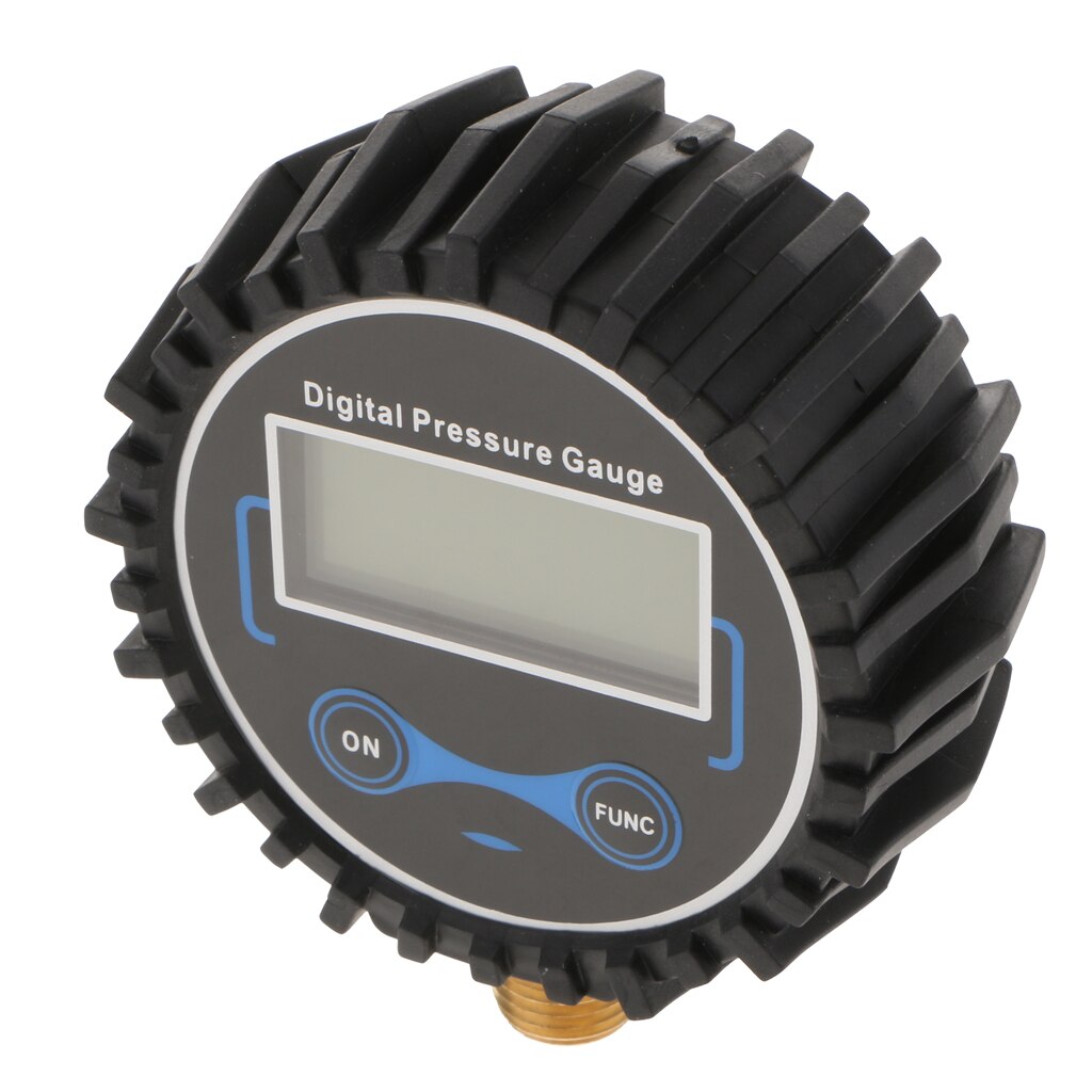 Digital Tire Inflator Pressure Gauge, 200 PSI LED Screen Black
