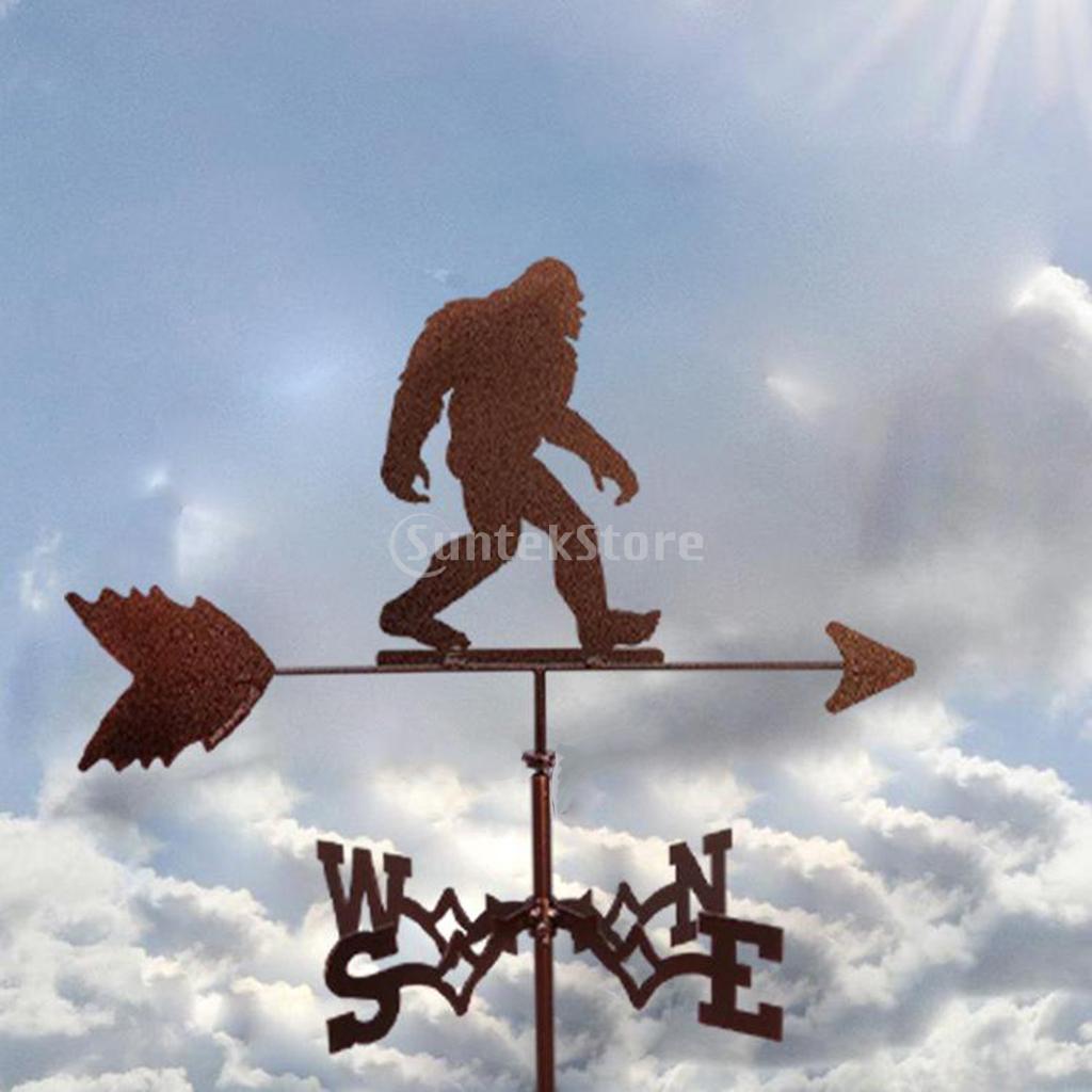 Bauernhaus Hahn Wetterfahne Dach Montieren, Wind Richtung Anzeige Bausatz draussen Halterung Wetterfahne-Metall: Sasquatch