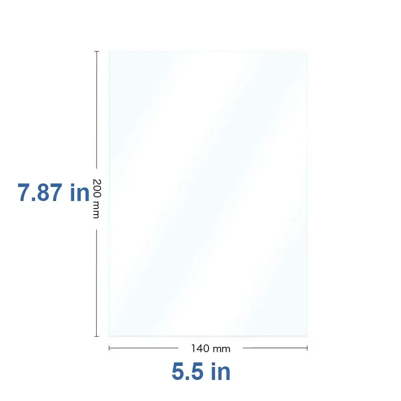 2 SZTUK Folia FEP 5,5 cala 200 * 140 mm dla ANYCUBIC Photon S dla Elegoo Mars 0,15 mm Żywica UV Drukarki 3D Folie zwalniające Arkusz FEP do drukarki