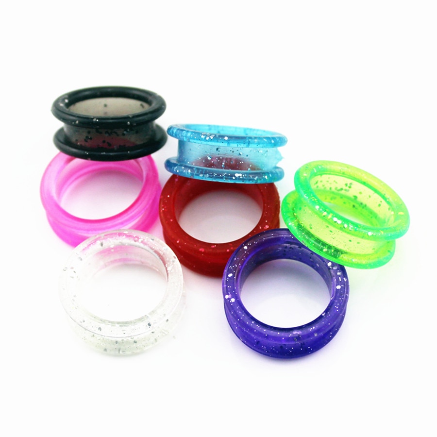 5 Stuks Silica Gel Haarschaar Ringen - Barber Dunscharen Inzet - 6 Inch Handvat