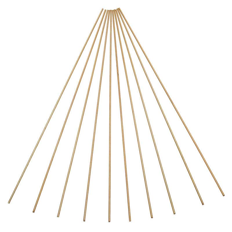 10 Uds barras de alambre de latón palos 2mm * 250mm para soldadura de brazo suministros de soldadura
