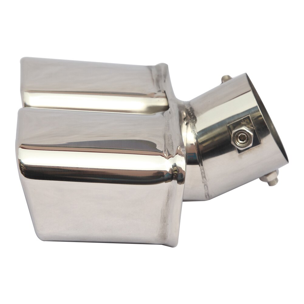 Universele Auto Uitlaatdemper 63Mm Outlet Uitlaatpijp Achter Tube Tip Nozzle Dubbele Refit End Trim Professionele Auto onderdelen