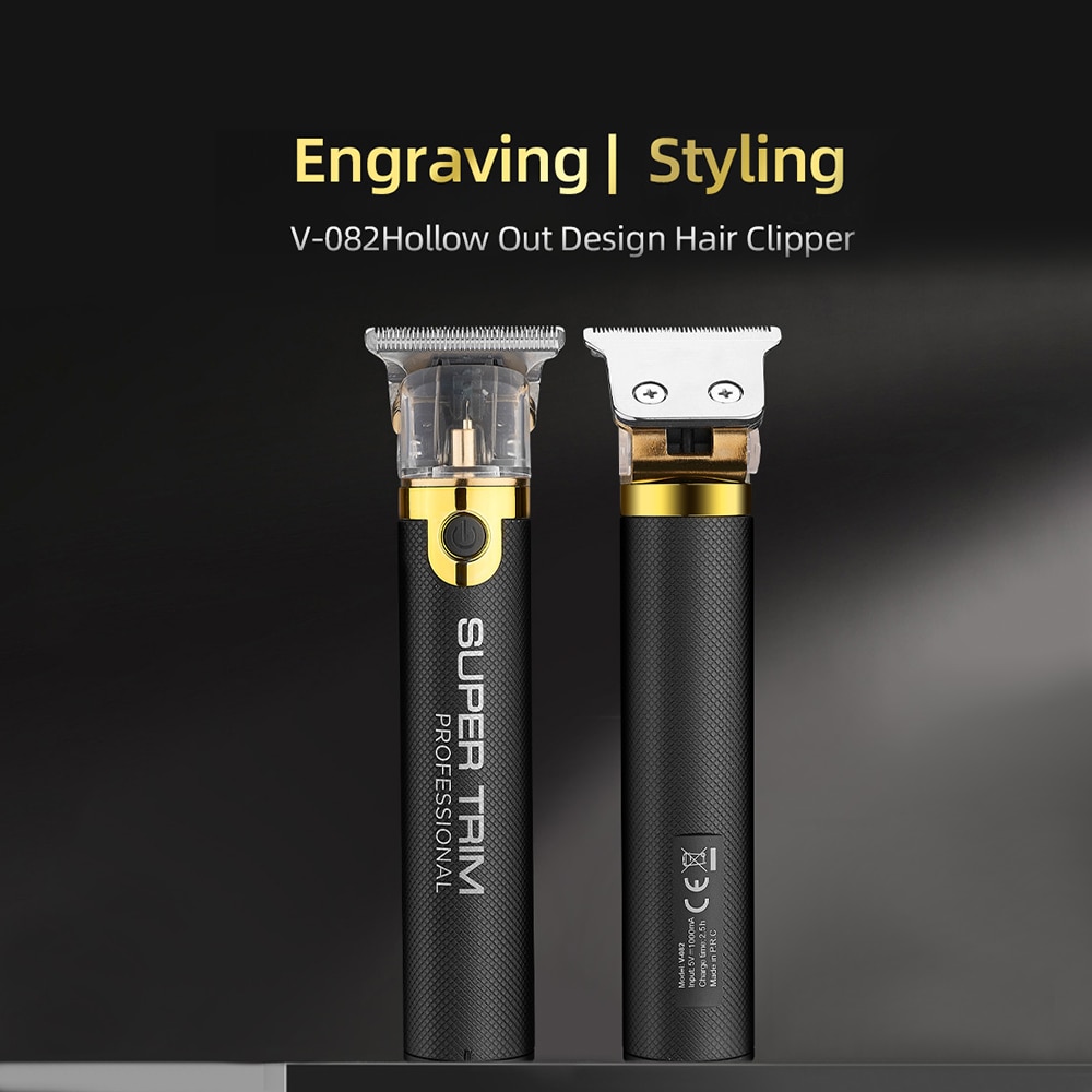 retro USB Aufladbare Haar Trimmer kabellos Barbier Carving Haar Haarschneidemaschine Große Energie Geräuscharm T9 Haar Schneiden Für Art Erwachsene