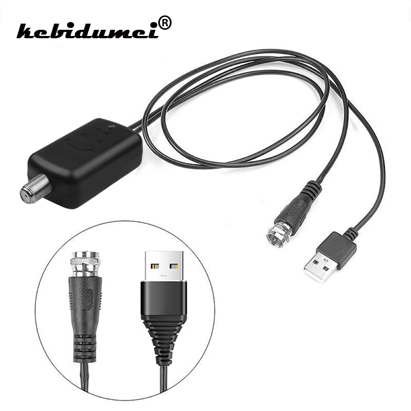 kebidumei TV Signal Amplifier Booster Digital HD for Cable TV Fox HDTV Antenna HD Channel Amplifier With USB